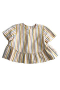 Merchant & Mills’ Florence pattern featuring a swingy top/dress with button back and high low gathers.