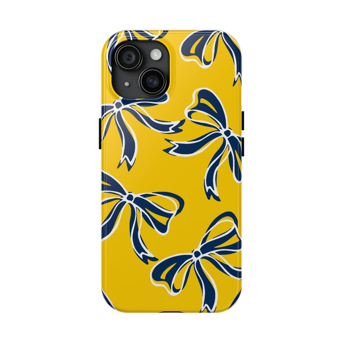 Trendy Bow Phone Case, Bed Party Bow Iphone case, Bow Phone Case, Bow Gifts - Michigan Wolverines - Hail Yeah