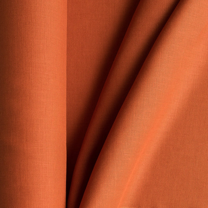 Tuscan Terracotta 100% Linen Fabric