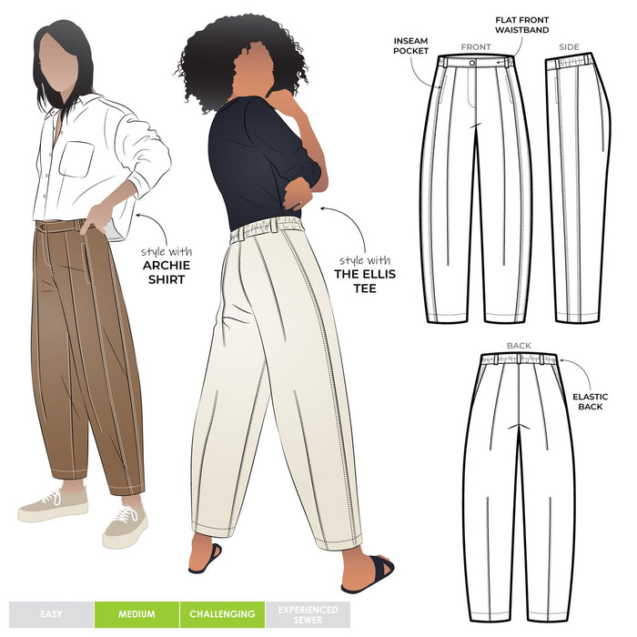 Twig Woven Pant Sewing Pattern