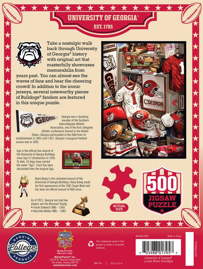 University of Georgia Locker Room Puzzle