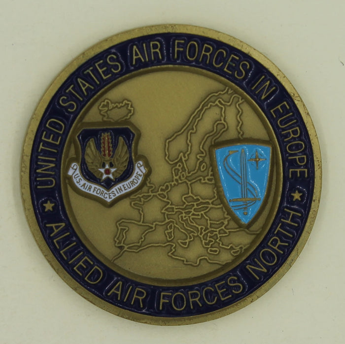 US Air Forces Europe USAFE Allied Air Forces North Commander Challenge Coin