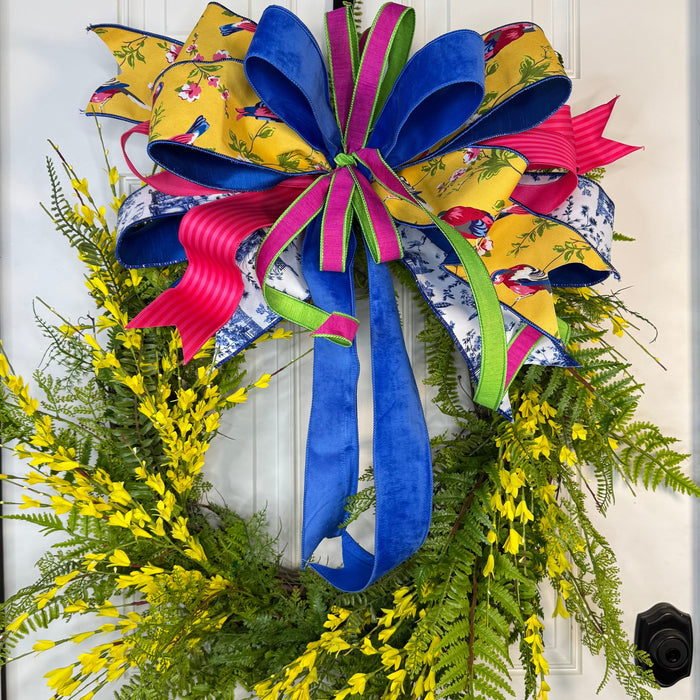 Vibrant Spring Forsythia Wreath