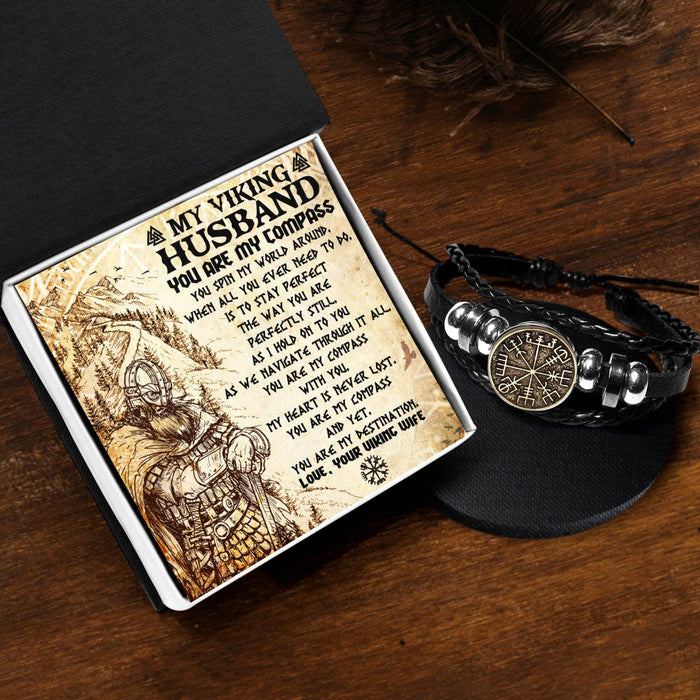 Viking Compass Necklace - Viking - To My Husband - You Are My Destination - Gndd14001