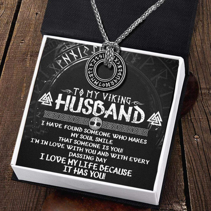 Viking Rune Necklace - My Viking Husband - I'm In Love With You - Gndy14001
