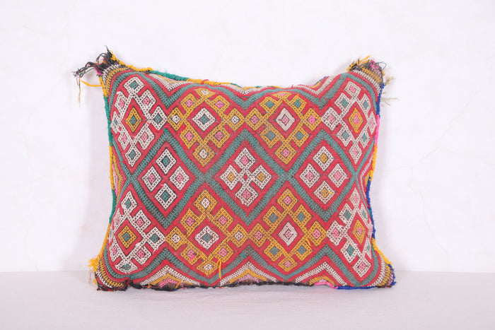 Vintage Moroccan Kilim Pillow 14.1 INCHES X 18.1 INCHES - kilim pillow