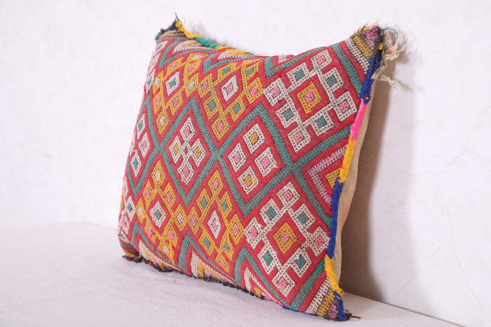 Vintage Moroccan Kilim Pillow 14.1 INCHES X 18.1 INCHES - kilim pillow