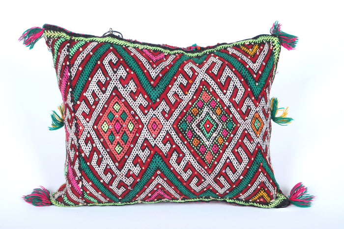 Vintage Moroccan Kilim Pillow  14.5 INCHES X 18.5 INCHES - kilim pillow