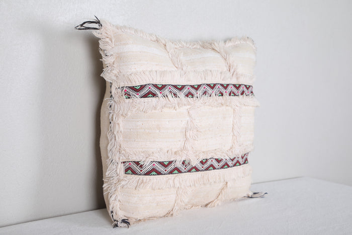 Vintage Moroccan Kilim Pillow 14.9 INCHES X 17.3 INCHES - kilim pillow