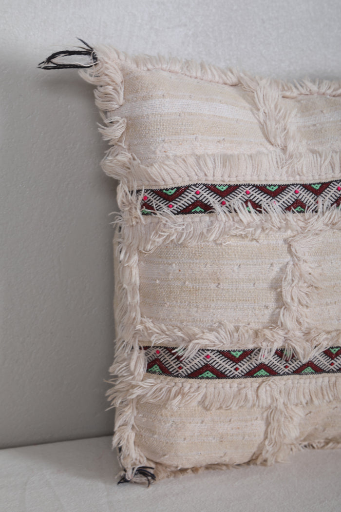 Vintage Moroccan Kilim Pillow 14.9 INCHES X 17.3 INCHES - kilim pillow