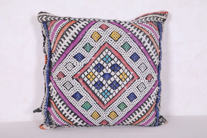 Vintage tribal pillow 14.5 INCHES X 15.7 INCHES - kilim pillow