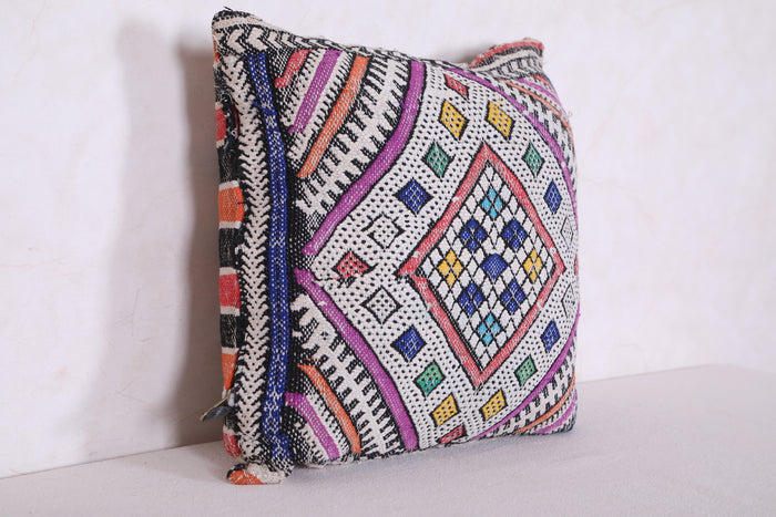 Vintage tribal pillow 14.5 INCHES X 15.7 INCHES - kilim pillow