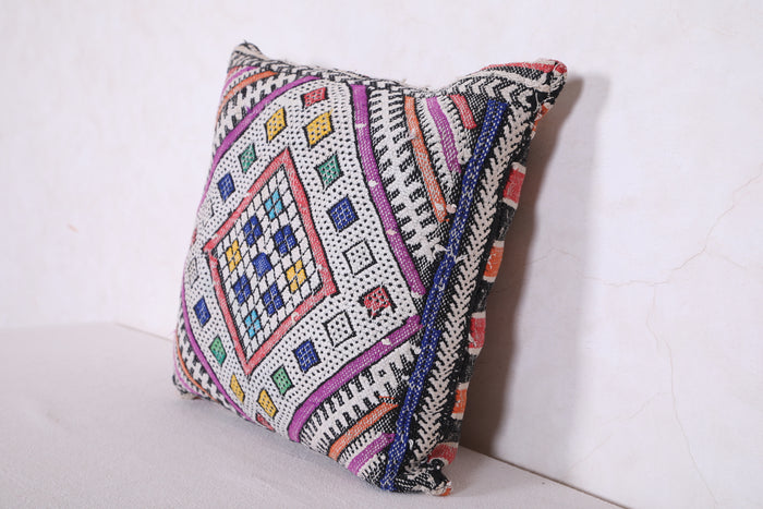 Vintage tribal pillow 14.5 INCHES X 15.7 INCHES - kilim pillow