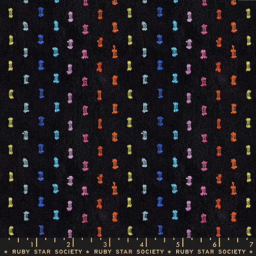 Warp & Weft Mystic Fable - Flicker in Black - by Alexia Marcelle Abegg with Ruby Star Society