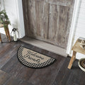 "Welcome Friends" Coir Half Circle Rug 16.5x33" - Primitive Star Quilt Shop