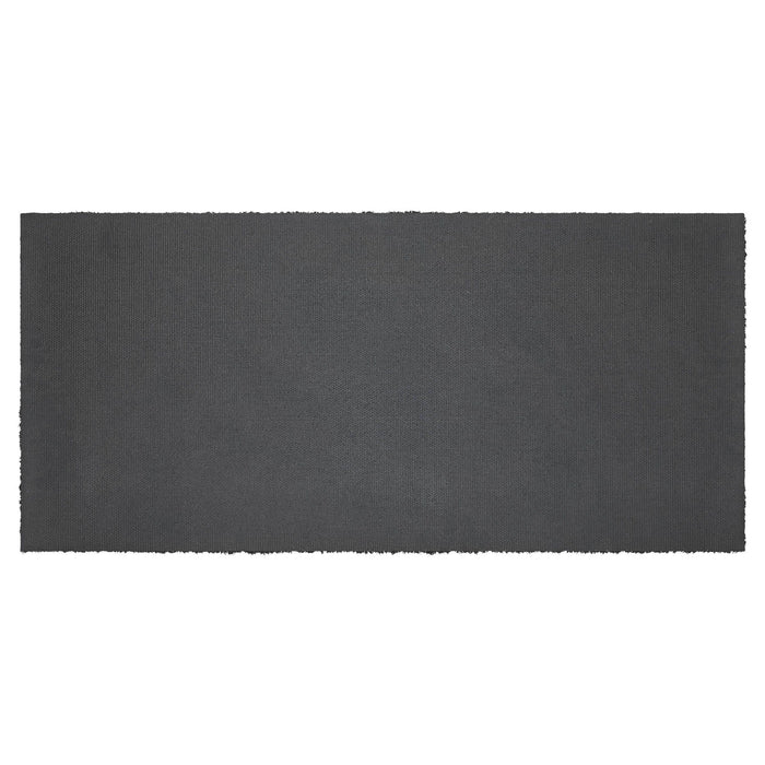 "Welcome to Our Home" Black and Tan Coir Rectangle Rug 17x36" - Primitive Star Quilt Shop