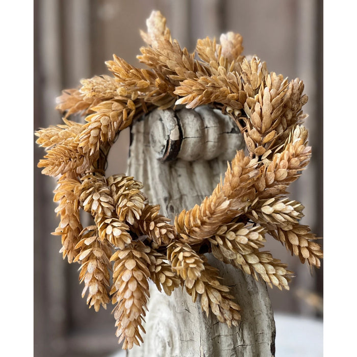 Wheat Hops Candle Ring - 8" - Primitive Star Quilt Shop