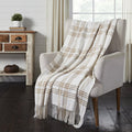 Wheat Plaid Woven Throw - Primitive Star Quilt Shop