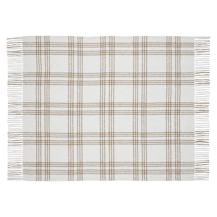 Wheat Plaid Woven Throw - Primitive Star Quilt Shop