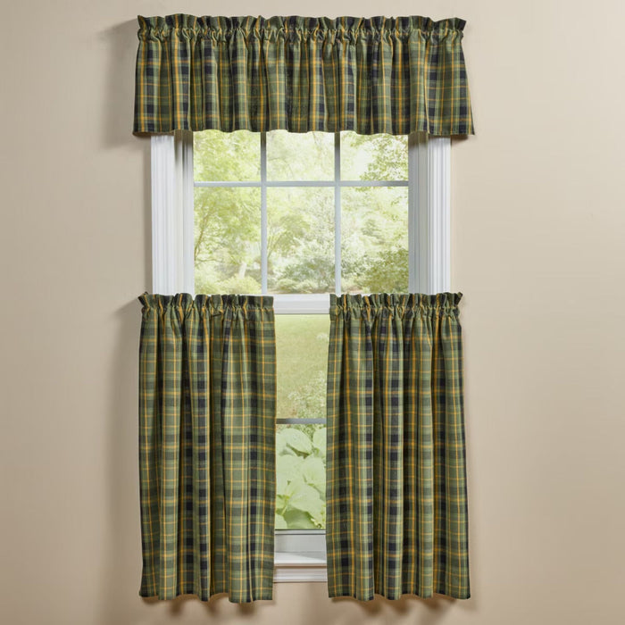 Willow Lane Plaid Valance 72" - Primitive Star Quilt Shop