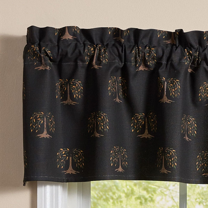 Willow Trees Print Valance 60" - Primitive Star Quilt Shop