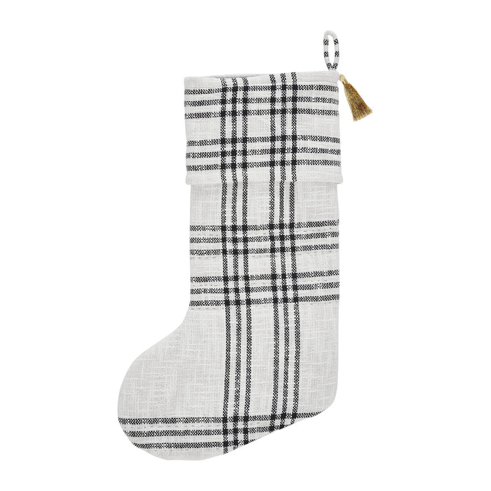 Wintergleam Plaid Stocking 12x20" - Primitive Star Quilt Shop