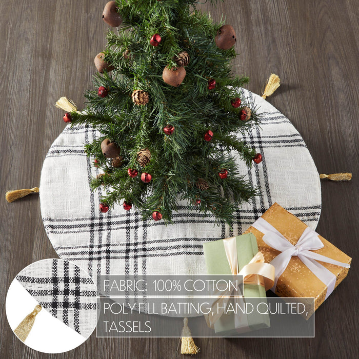 Wintergleam Plaid Tree Skirt 24" - Primitive Star Quilt Shop