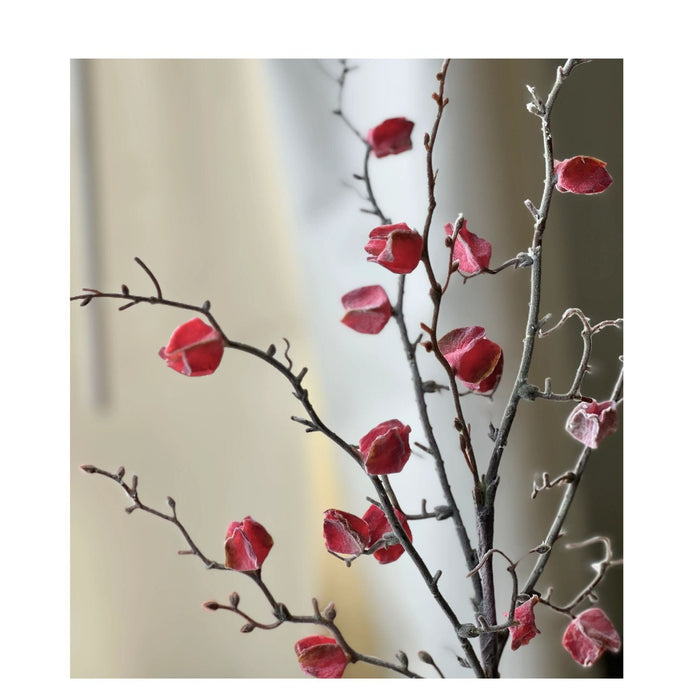 Wistful Winter Red Pod Branch - 28" - Primitive Star Quilt Shop