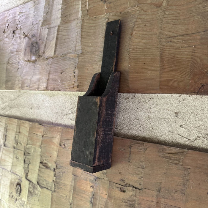 Wooden Matchstick Holder Wall Mount Box with Color Options - Primitive Star Quilt Shop