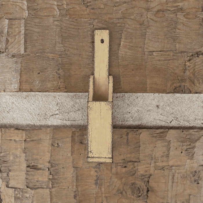 Wooden Matchstick Holder Wall Mount Box with Color Options Yellow Beige- Primitive Star Quilt Shop