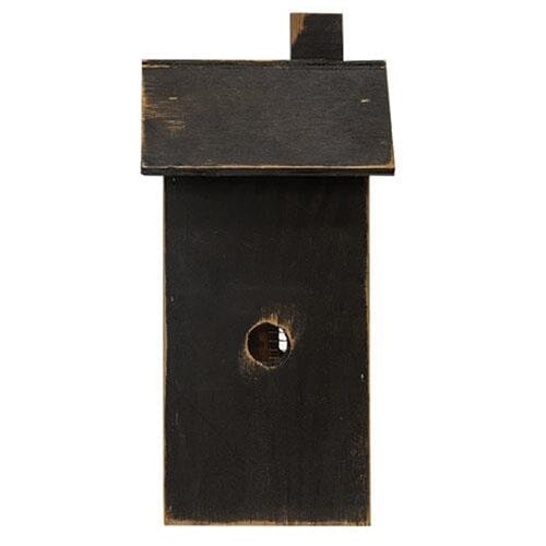 Wooden Saltbox Light Up House - Medium in Distressed Black - Primitive Star Quilt Shop