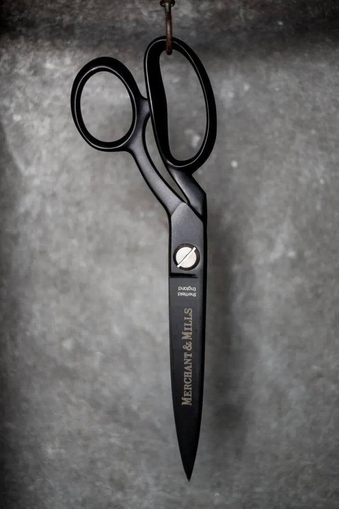 Merchant & Mills Xylan 8" Scissors, matt black non-stick shears for smooth and precise fabric cutting