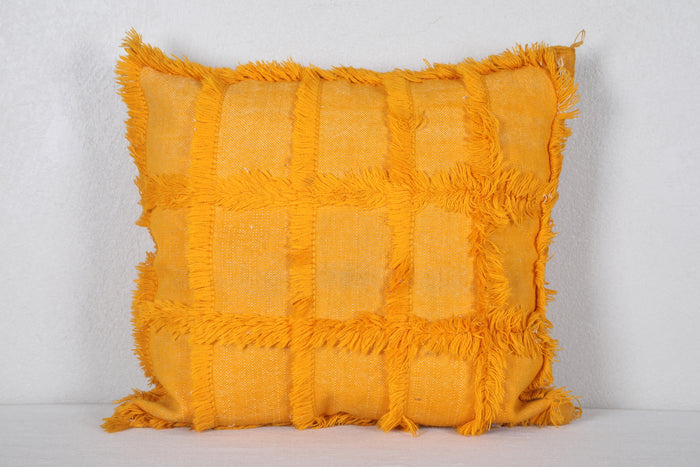 Yellow Blanket Pillow 16.9 INCHES X 18.5 INCHES - kilim pillow