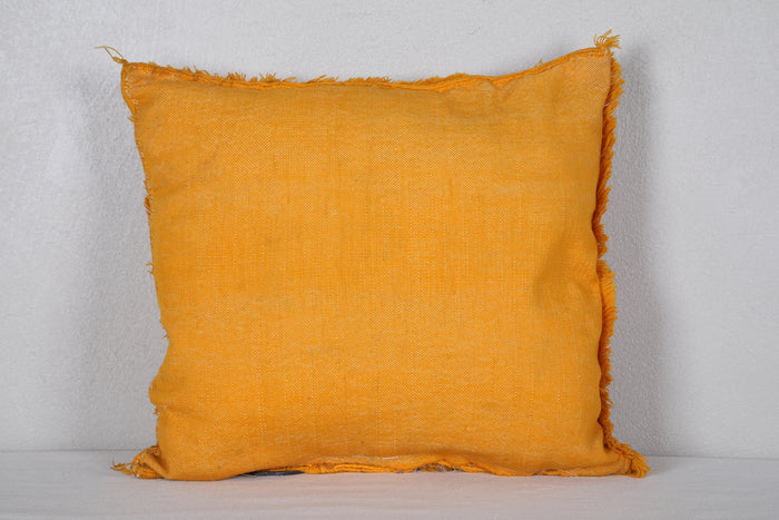 Yellow Blanket Pillow 16.9 INCHES X 18.5 INCHES - kilim pillow