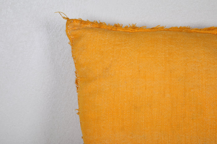 Yellow Blanket Pillow 16.9 INCHES X 18.5 INCHES - kilim pillow