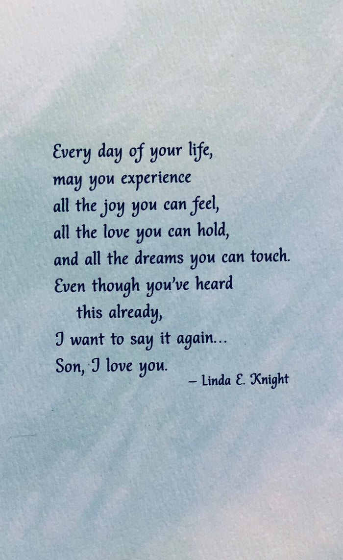 You’re my son
