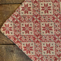 Yuletide Spirits Woven Small Table Cloth 34" - Primitive Star Quilt Shop
