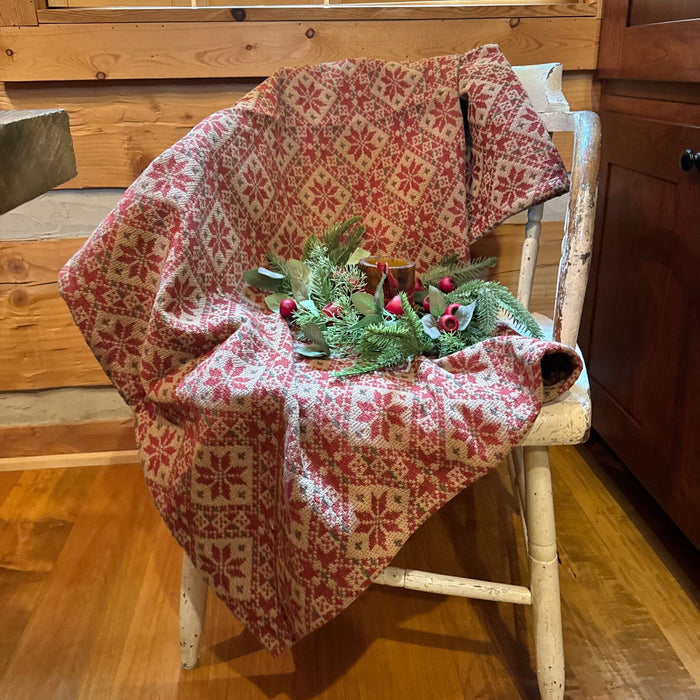 Yuletide Spirits Woven Throw - Primitive Star Quilt Shop