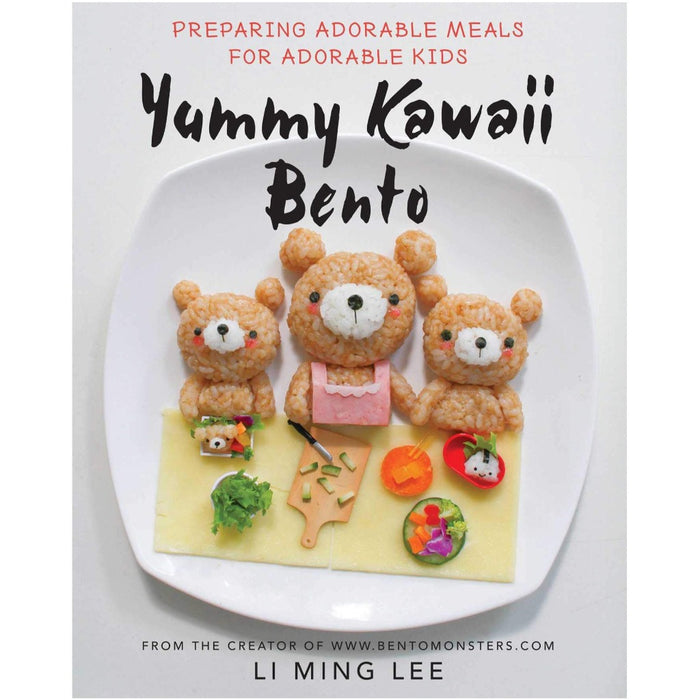 Cookbook cover for 'Yummy Kawaii Bento: Preparing Adorable Meals for Adorable Kids'