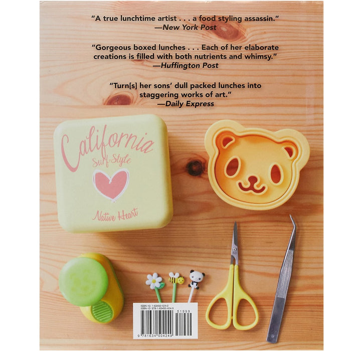 Cookbook back cover for 'Yummy Kawaii Bento: Preparing Adorable Meals for Adorable Kids'